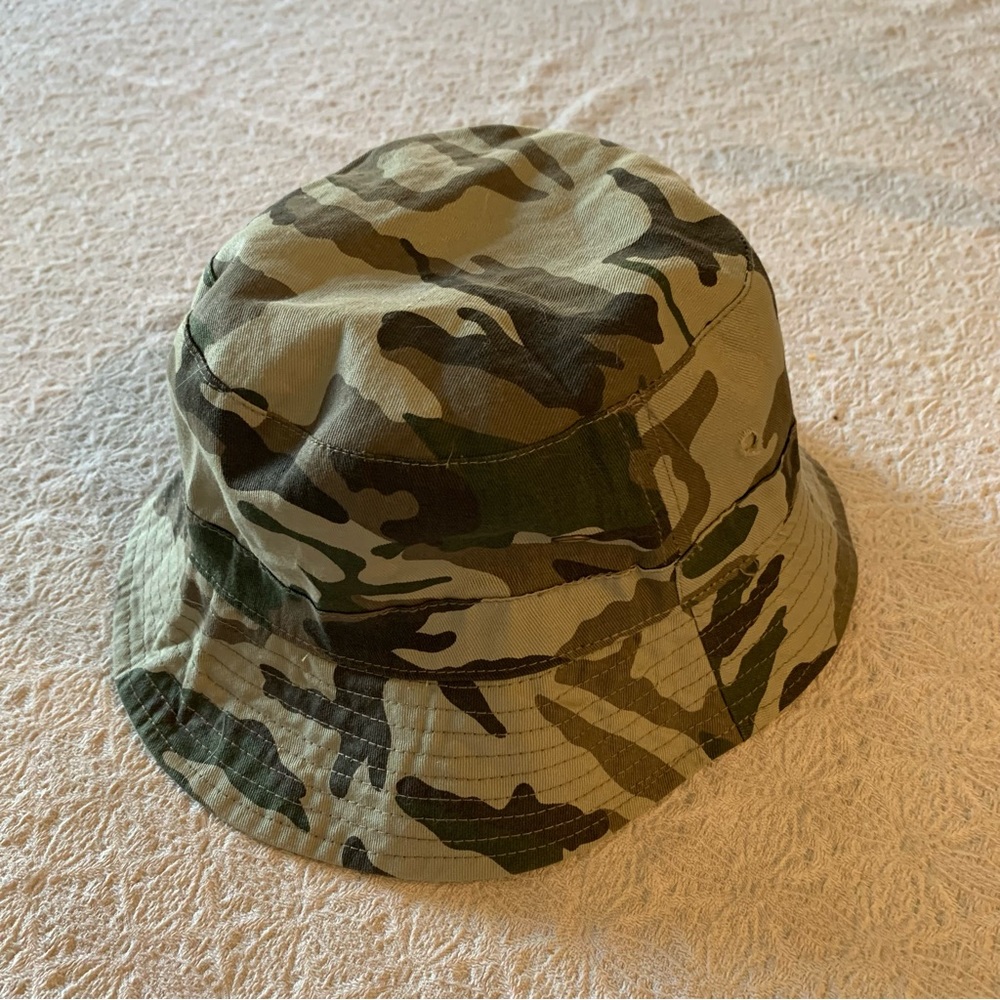 Camouflage bucket hat